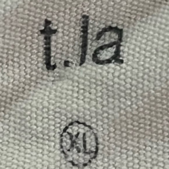 T.La ANTHROPOLOGIE Classic CORAL SHORT SLEEVE LACE-UP SWING TEE TOP - Picture 3 of 12